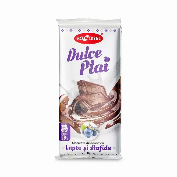 Молочный шоколад "Dulce Plai" (с изюмом)