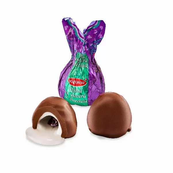 Vişină în glazură de ciocolată