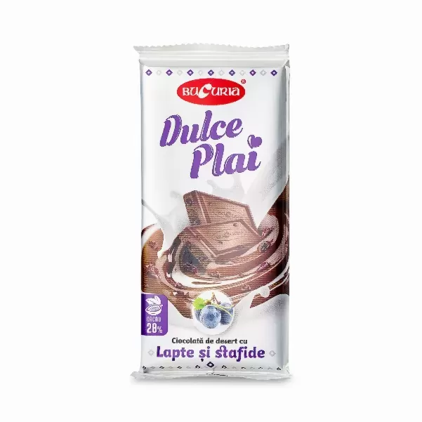 Молочный шоколад "Dulce Plai" (с изюмом)